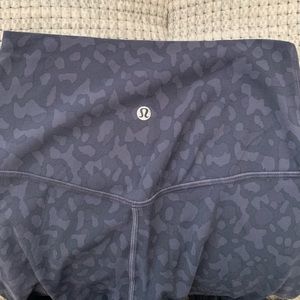 Lululemon Align blue leopard leggings, full length,